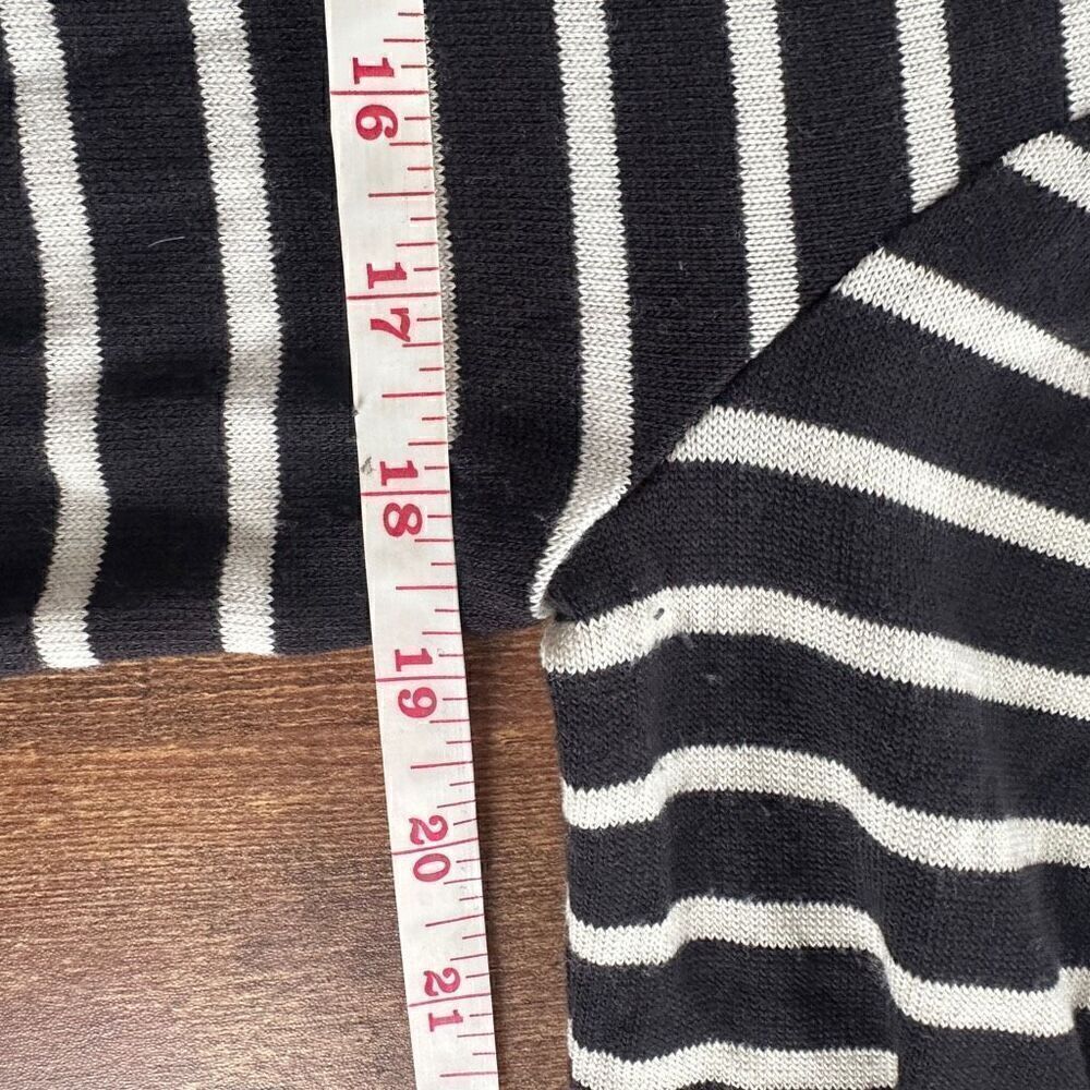 Caslon Women's Black and White Nautical Striped Knit Dress Size S - Picture 10 of 11